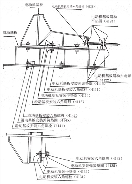 电动机基座结构图