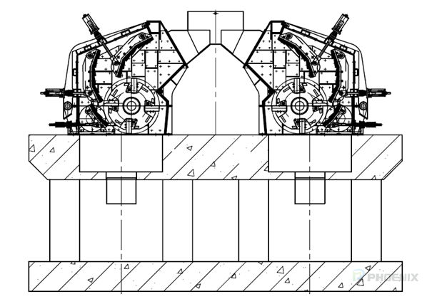 Installation diagram of impact crusher