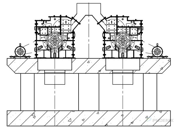 Installation diagram of fine crusher