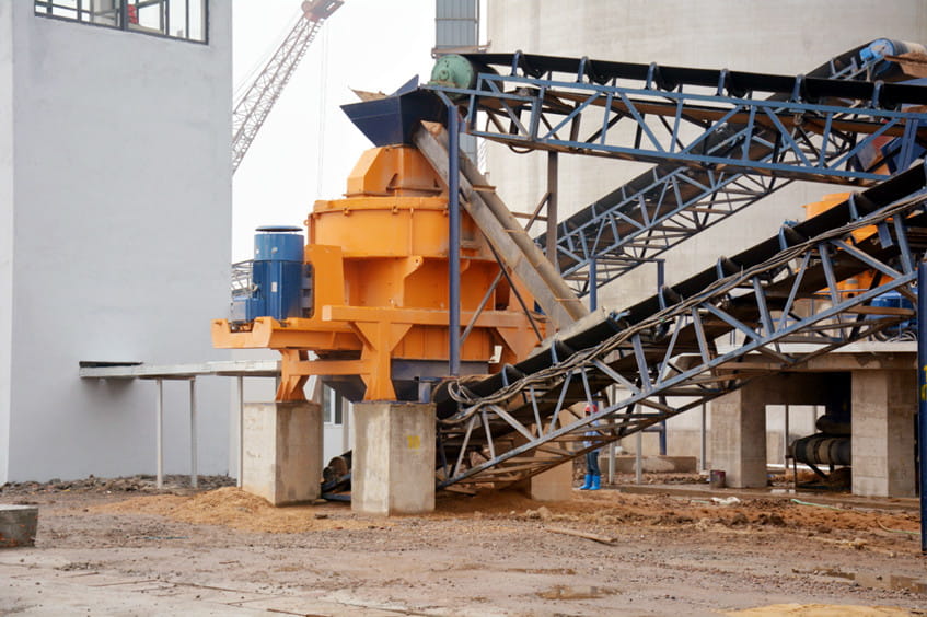 Site map of sand making machine