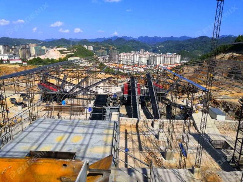 石灰石生产线全景 石灰石生产线全景